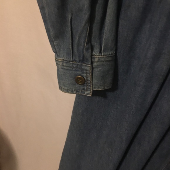 Leather and Denim Dress Size 8 - Picture 5 of 12